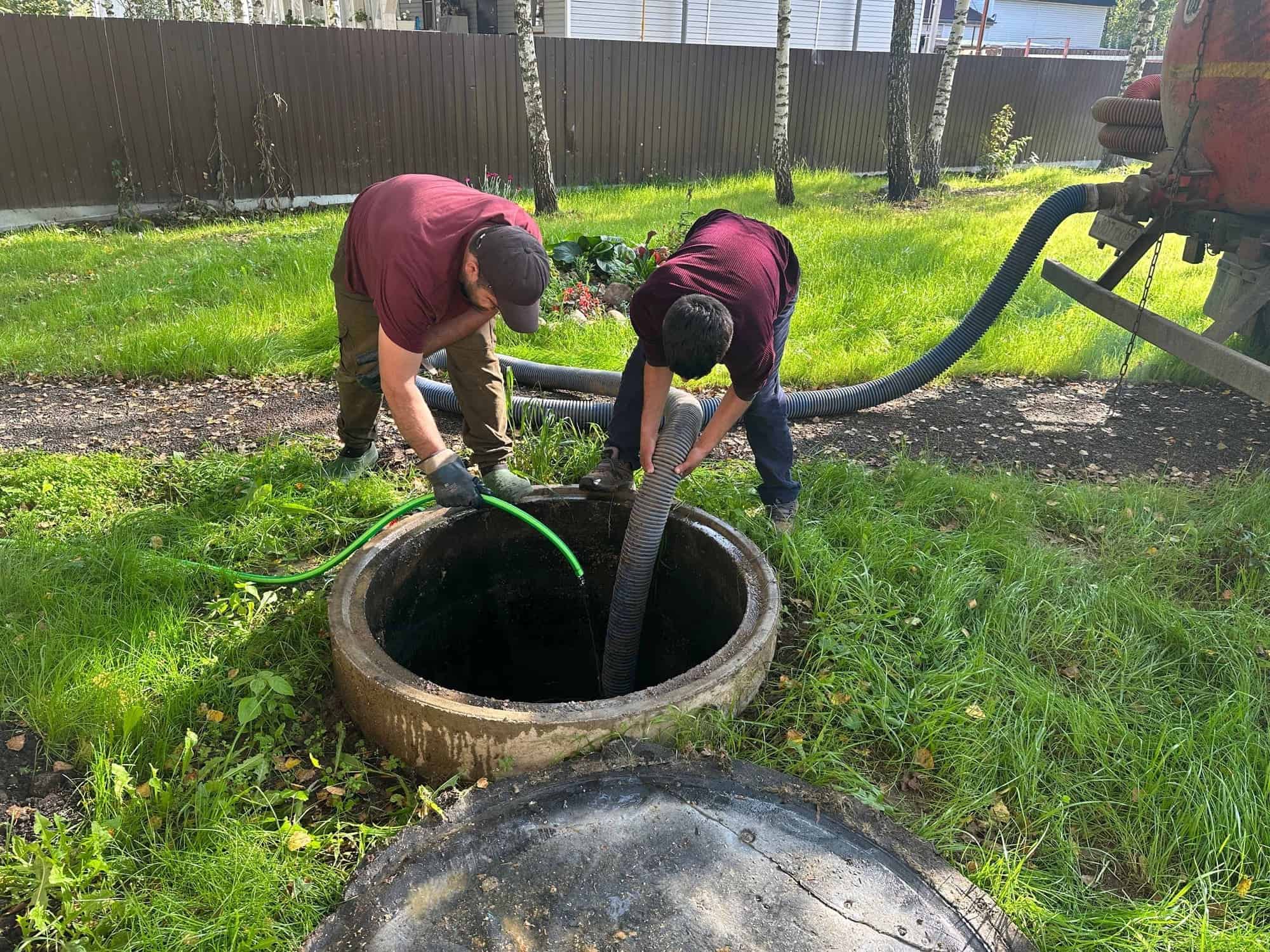 Septic tank cleaning by Quality Cesspool in Long Island, NY, providing reliable residential waste system service.